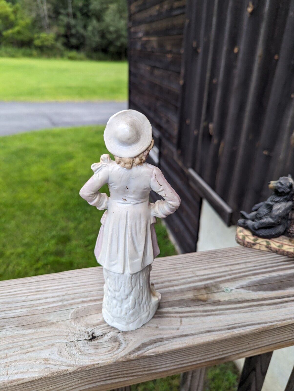 Vintage Flamboyant Man In Light Pink Figurine