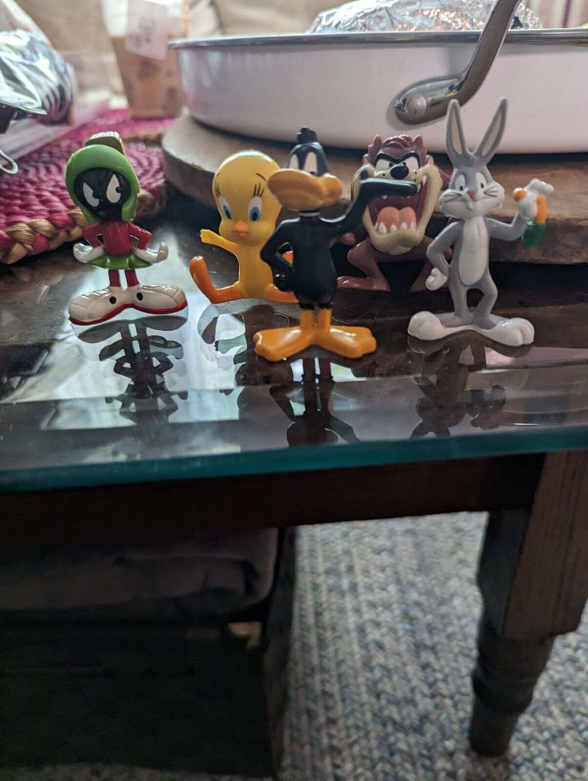 WB FIGURES BUGS BUNNY,DAFFY DUCK,MARVIN MARTIAN,TWEETY BIRD, TASMANIAN DEVIL 2.5