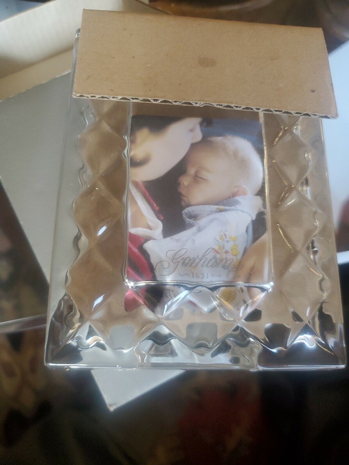 Gorham Sentimental Traditions Mini Frame Full Lead Crystal Frame Czec Republic