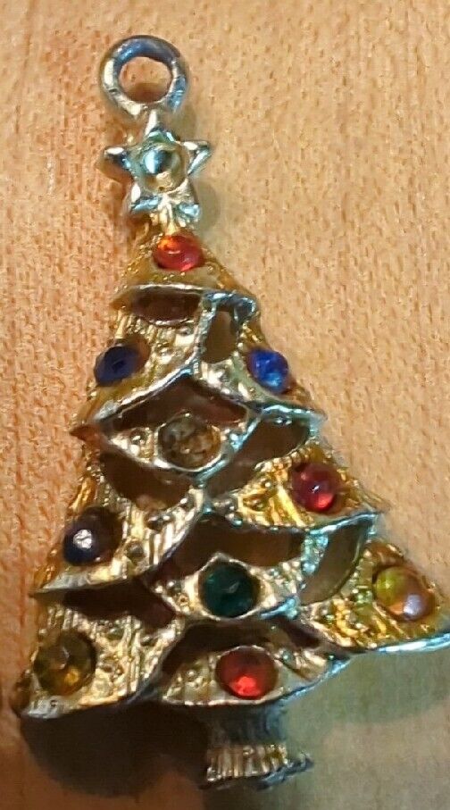 Two Vintage Christmas Trees Pendant