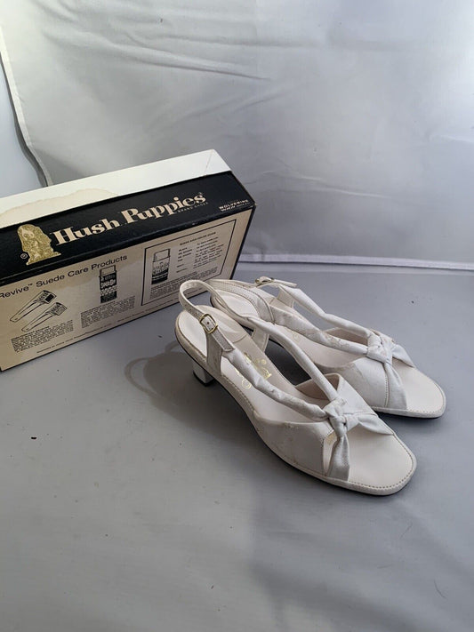 Hush Puppies White Elegant Womens Heels 8.5