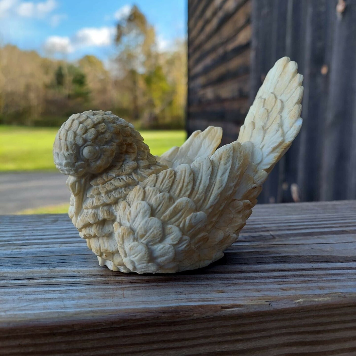 Vintage Chirping Bird Figurine