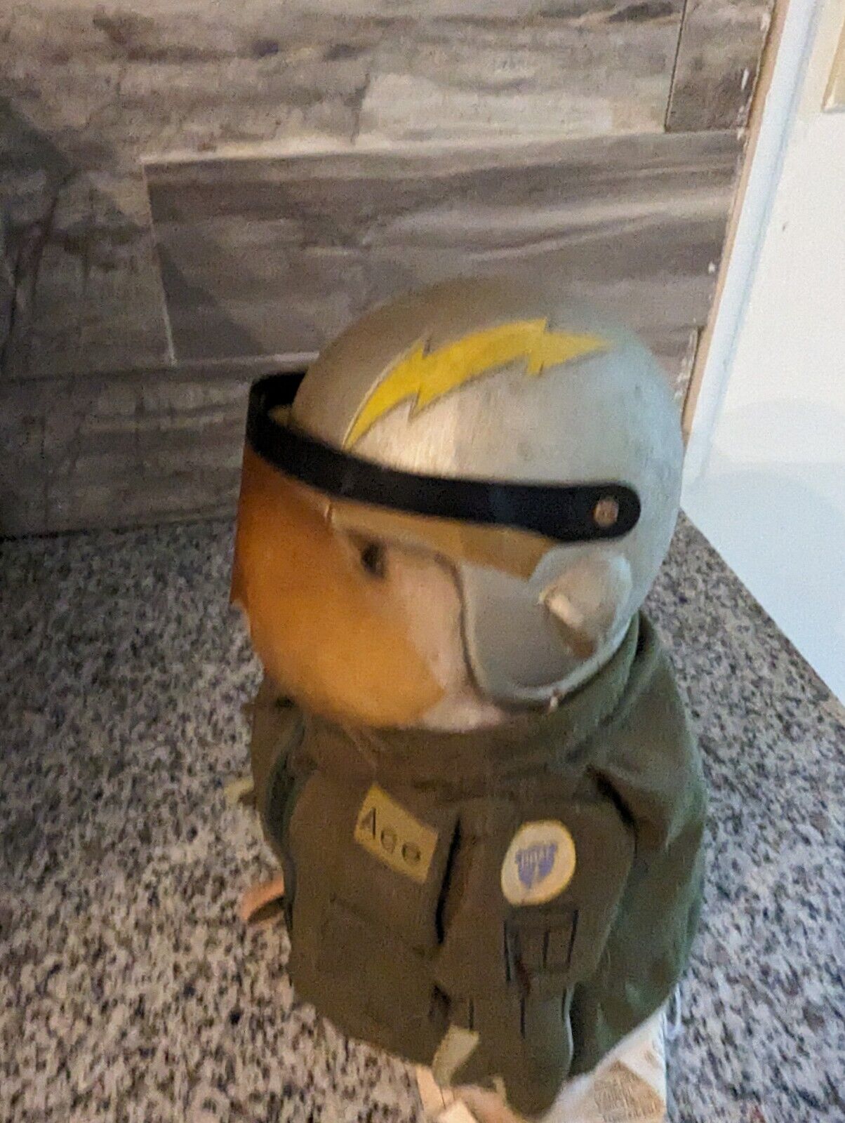 Gemmy 2003 Dancing Hamster Captain Carl Air Force Theme Wild Blue Yonder