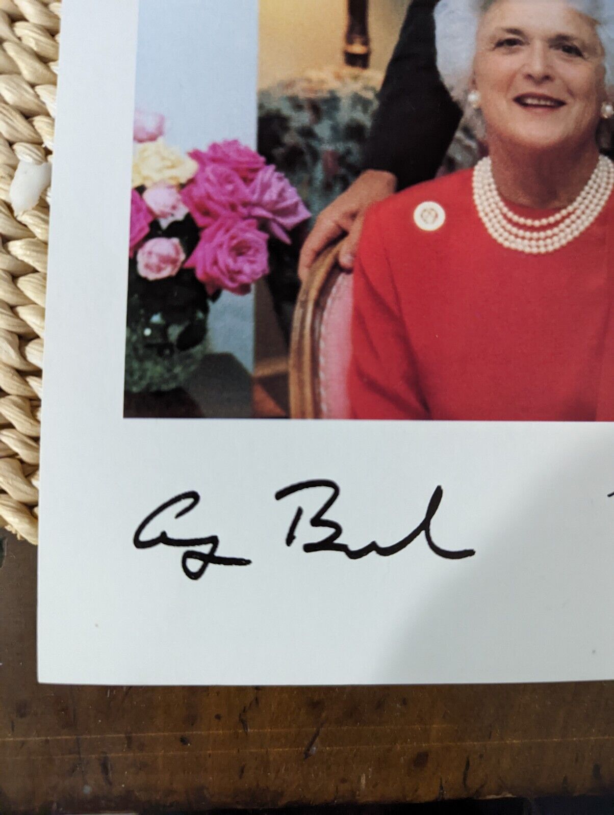 George & Barbara Bush Signed 10x8 Photograph (Reproduction) Autograph