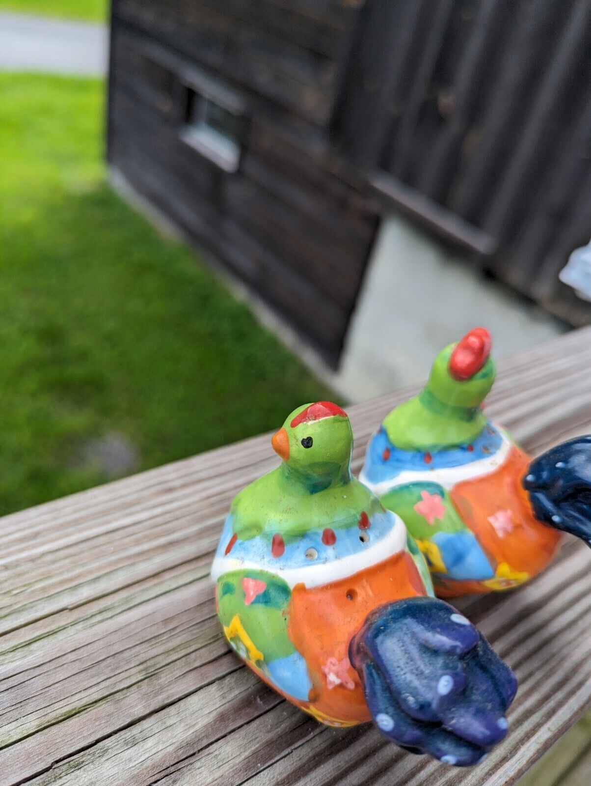 Vintage Bone China Chicken Shakers