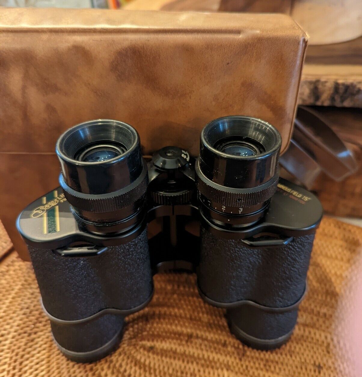 Vintage Sensi 7x35 Fully Coated Capped Binoculars With Case