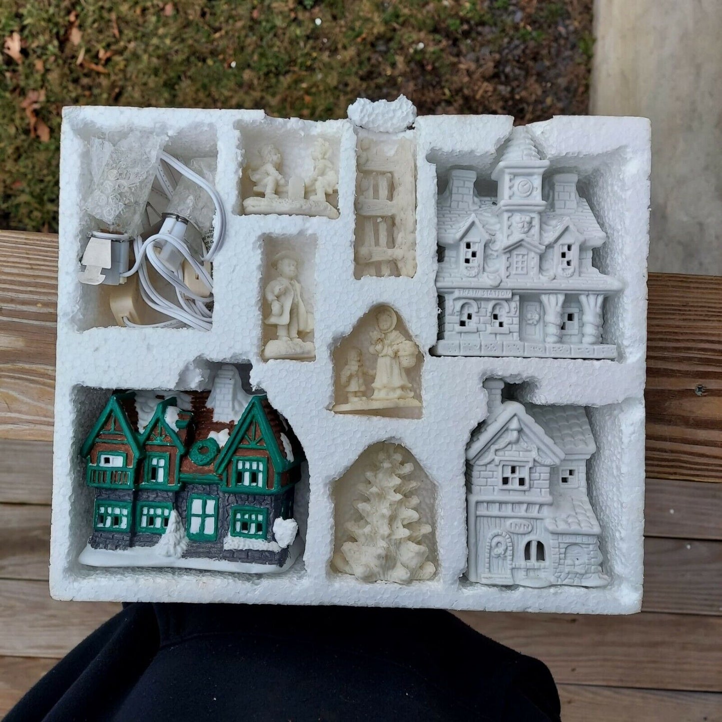 Vintage Porcelain Village Set in box