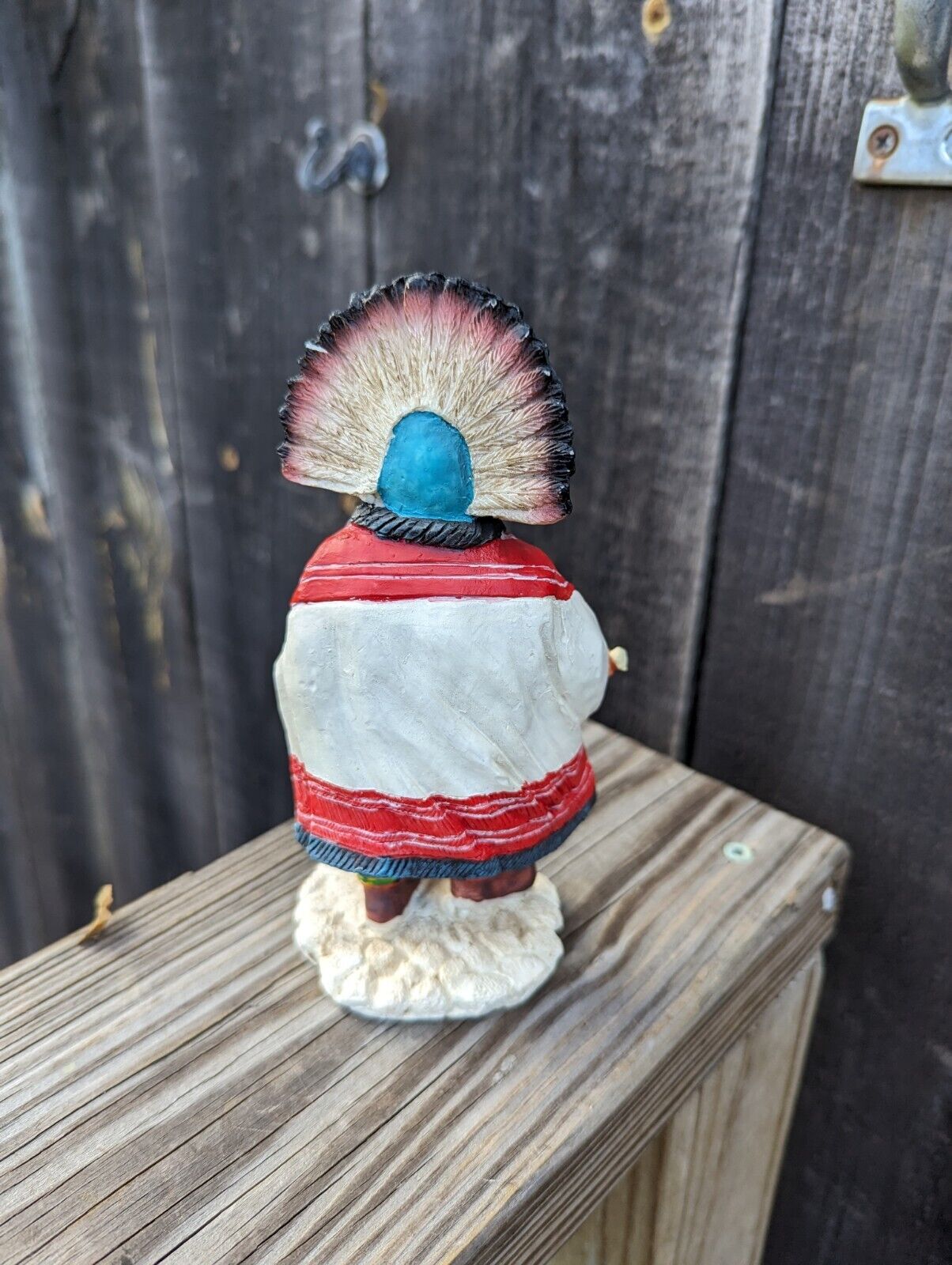 Vintage 1980 Hopi Kachina Ceramic 7" Figurine