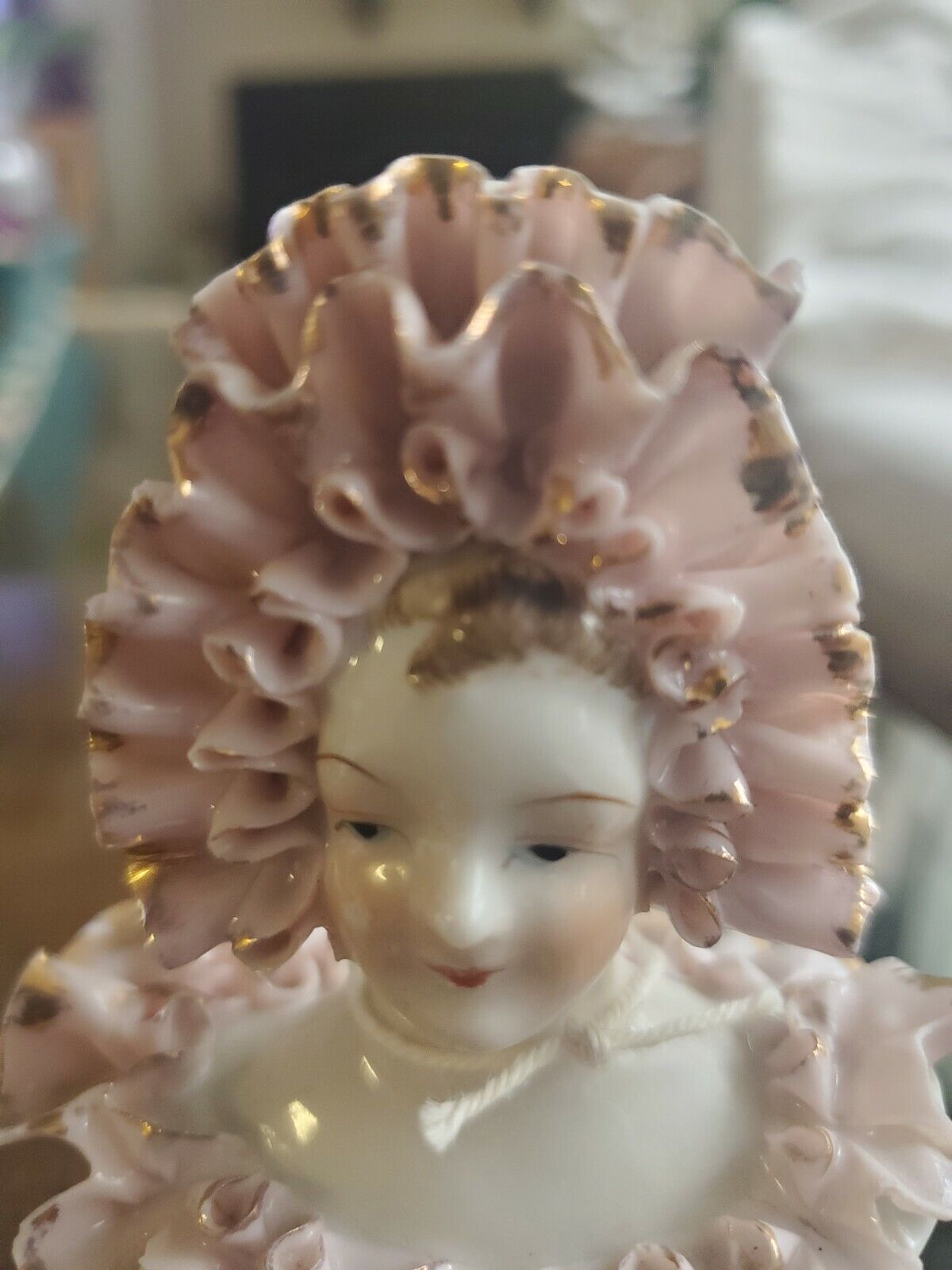 Vintage Mini Venetian Lady porcelain Figurine