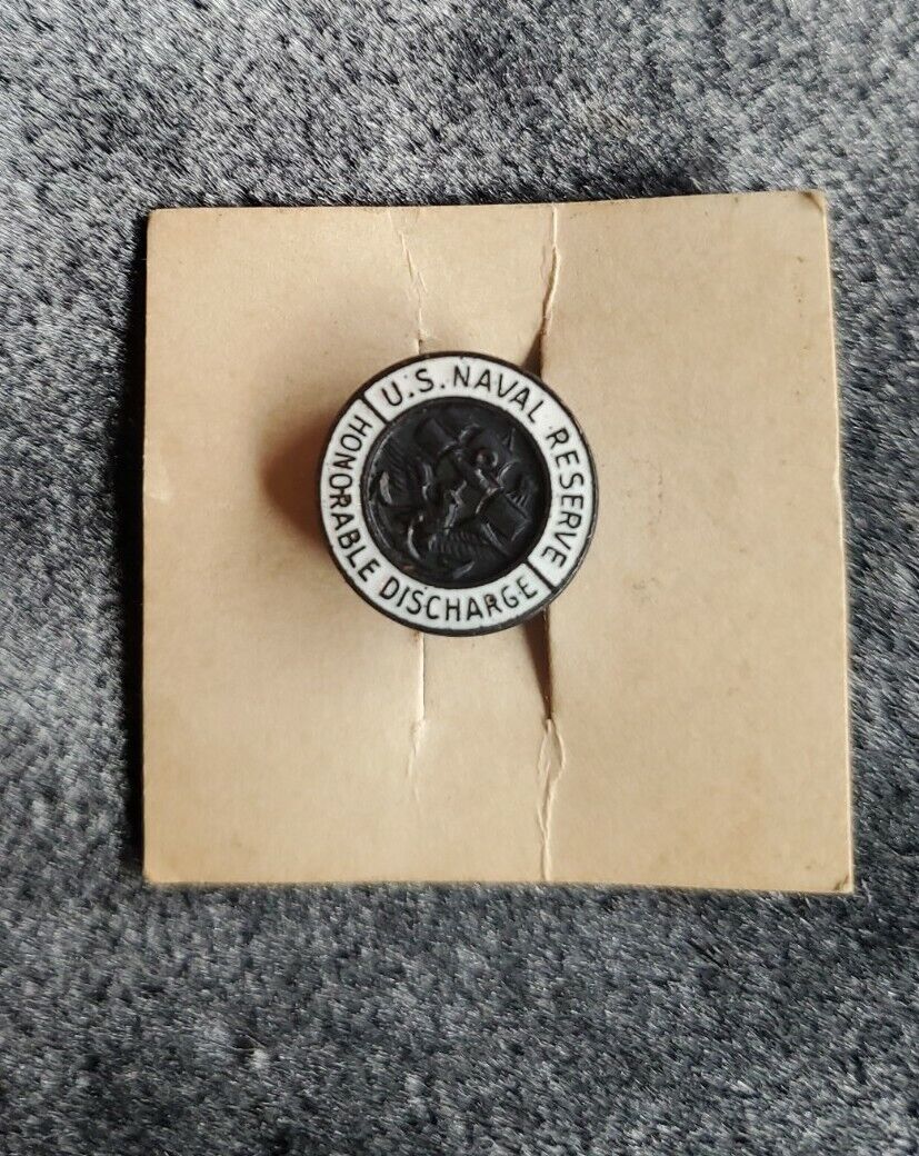 US Naval Reseve Honorable Discharge Lapel Pin