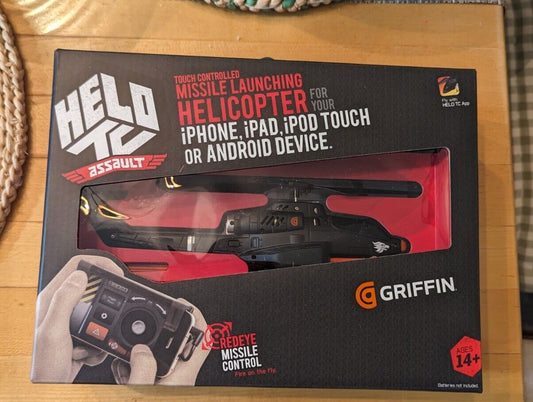 Griffin Helo TC Assault Touch Controlled Missile Launching Helicopter iPhone NEW