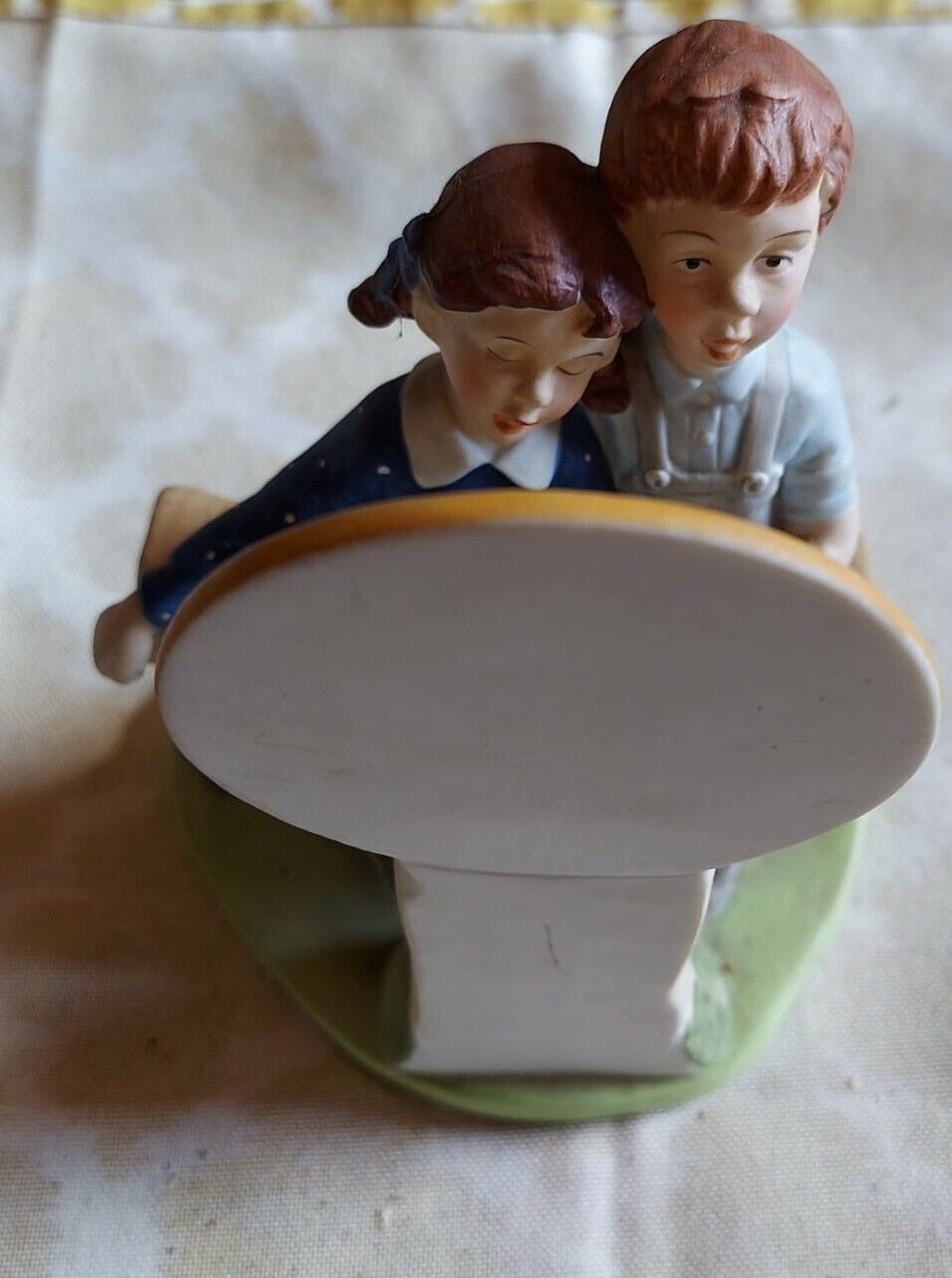 The 12 Danbury Mint Norman Rockwell Porcelain Figurine YOUNG LOVE Sept 1980