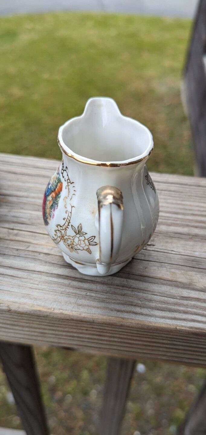 Royal Vienna.  Japan.  Creamer or Individual Syrup Pitcher.  Courtship 1146