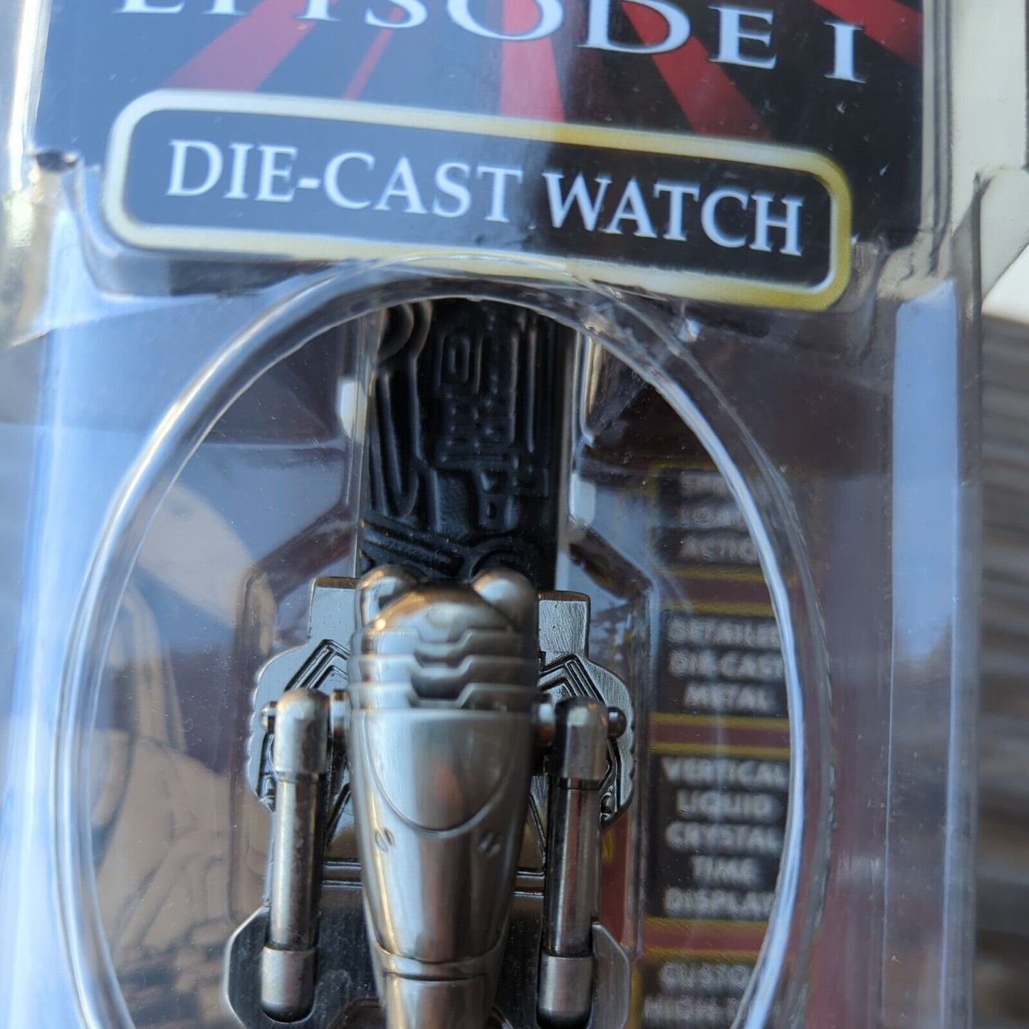 NEW Star Wars Episode 1 Die-Cast Watch Battle Droid #42673 NOS 1999 Hope 522