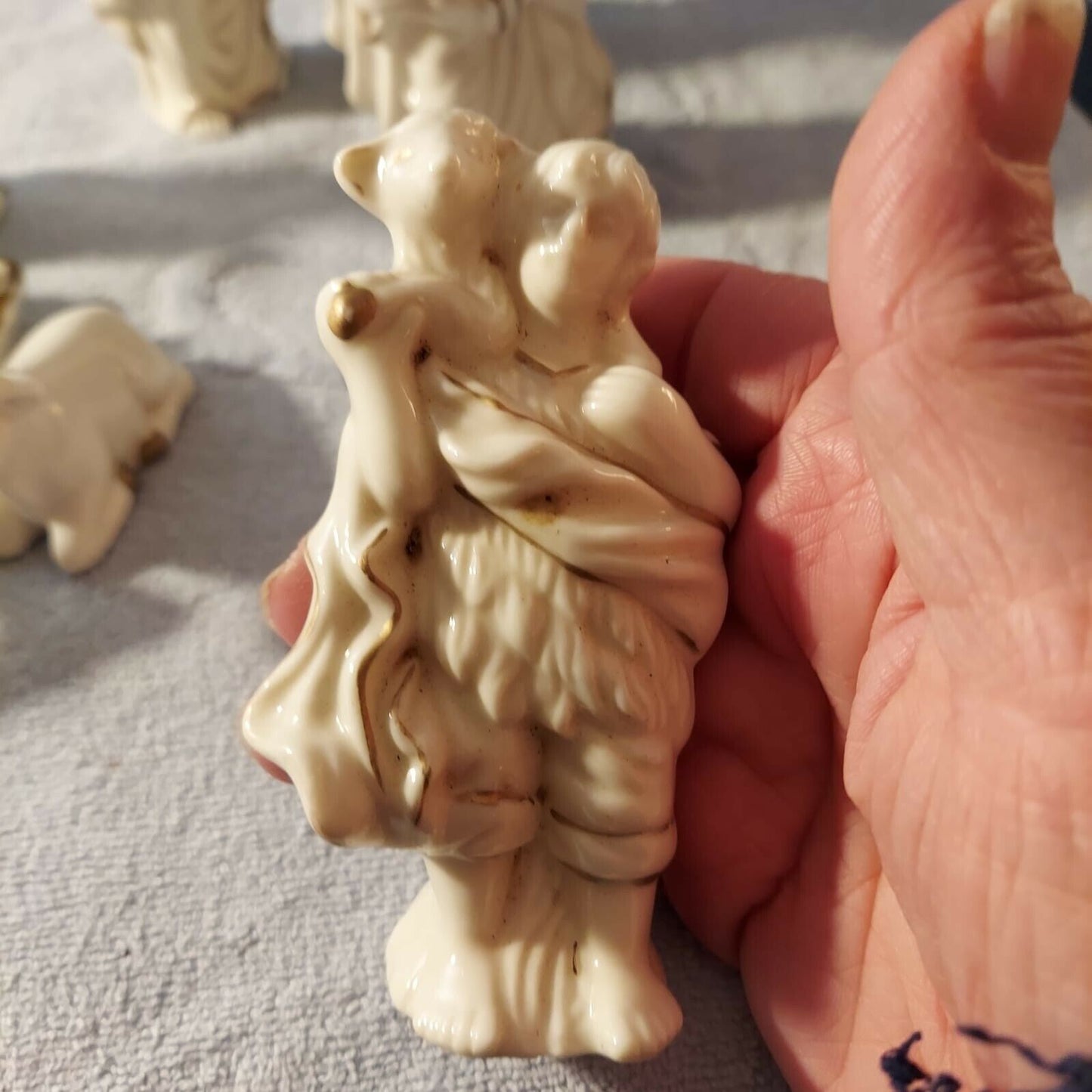 Vintage Nativity Set 8 Figurines