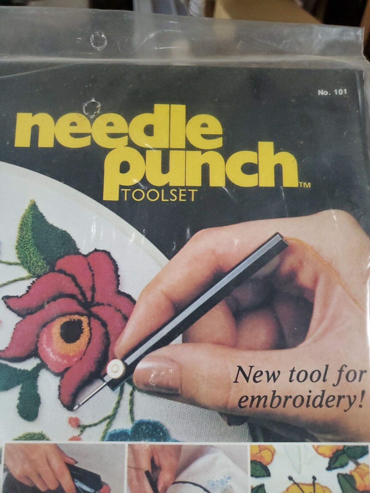 Vintage 1977 NeedlePunch Toolset No 101 new and sealed.