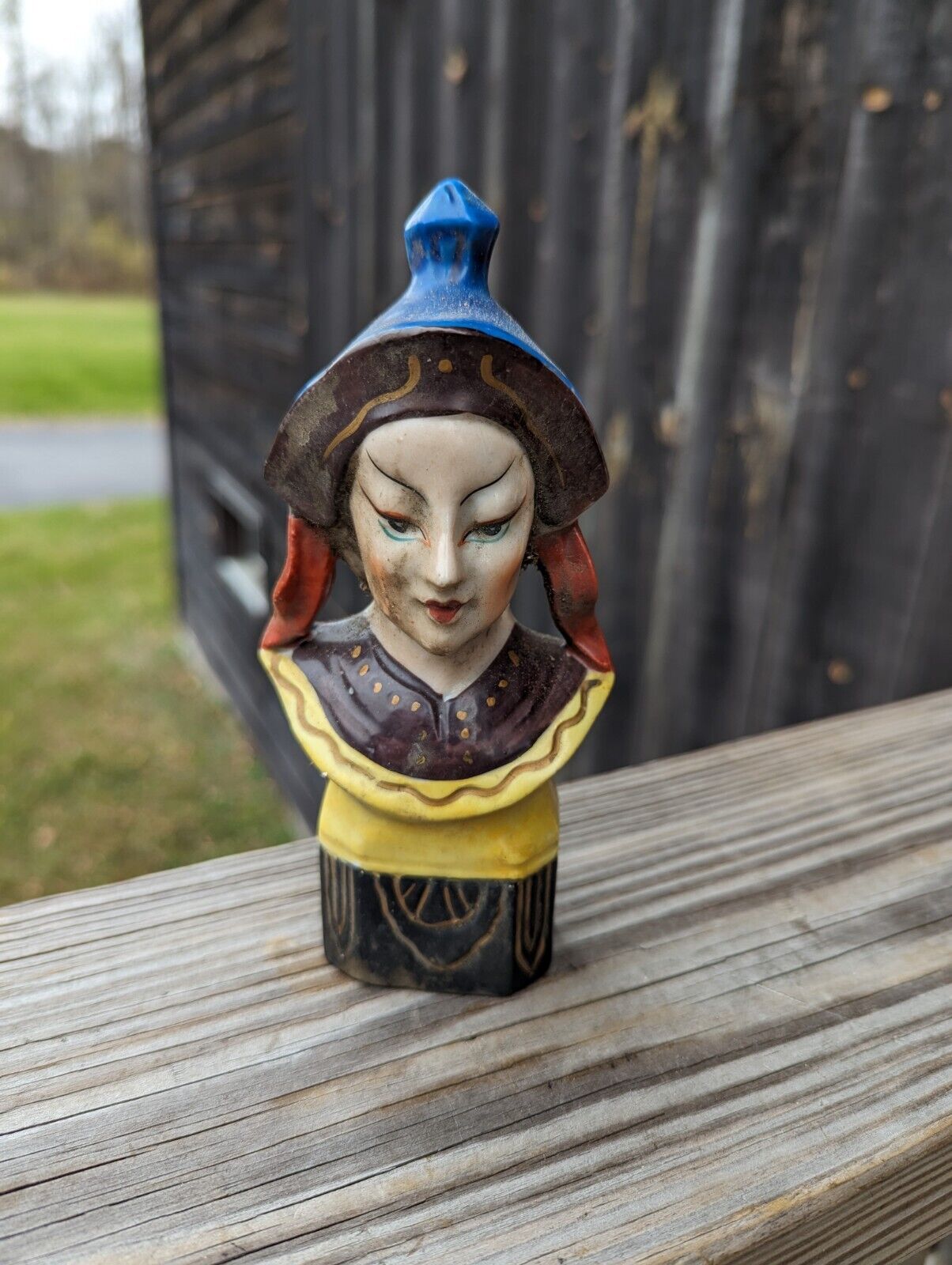 Unusually Rare Occupied Japan Porcelain Ceramic Figurine Head