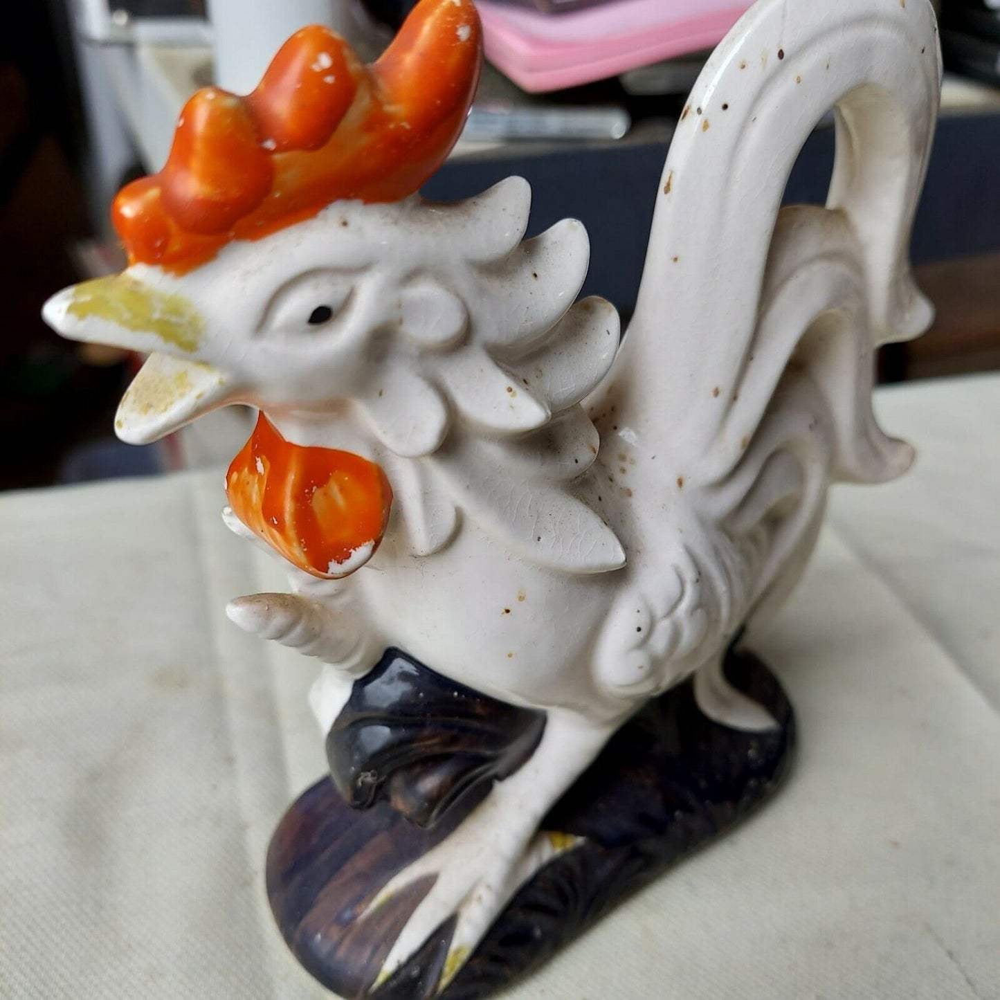 Vintage Ceramic Rooster Marked 1337 Made In Japan