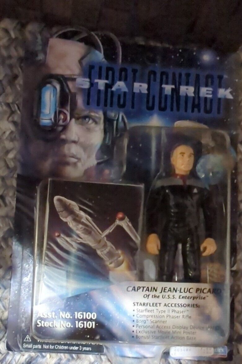 1996 Playmates Star Trek First Contact - Captain Jean-Luc Picard  6" Vintage