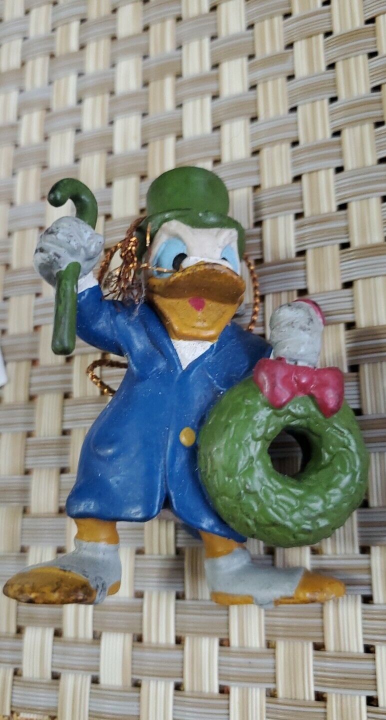 Avon 1992 Disney Mickey's Christmas Carol Ornaments Donald Duck