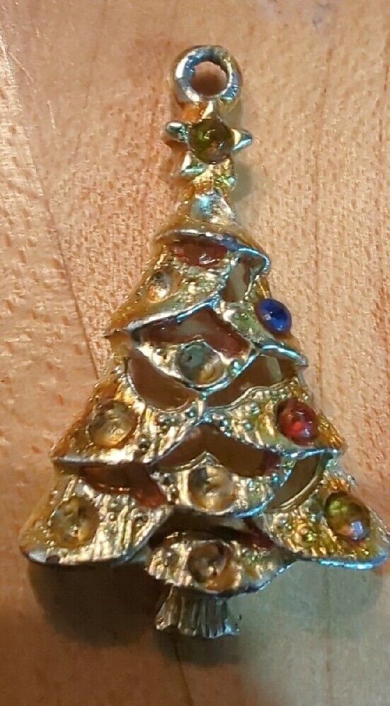 Two Vintage Christmas Trees Pendant