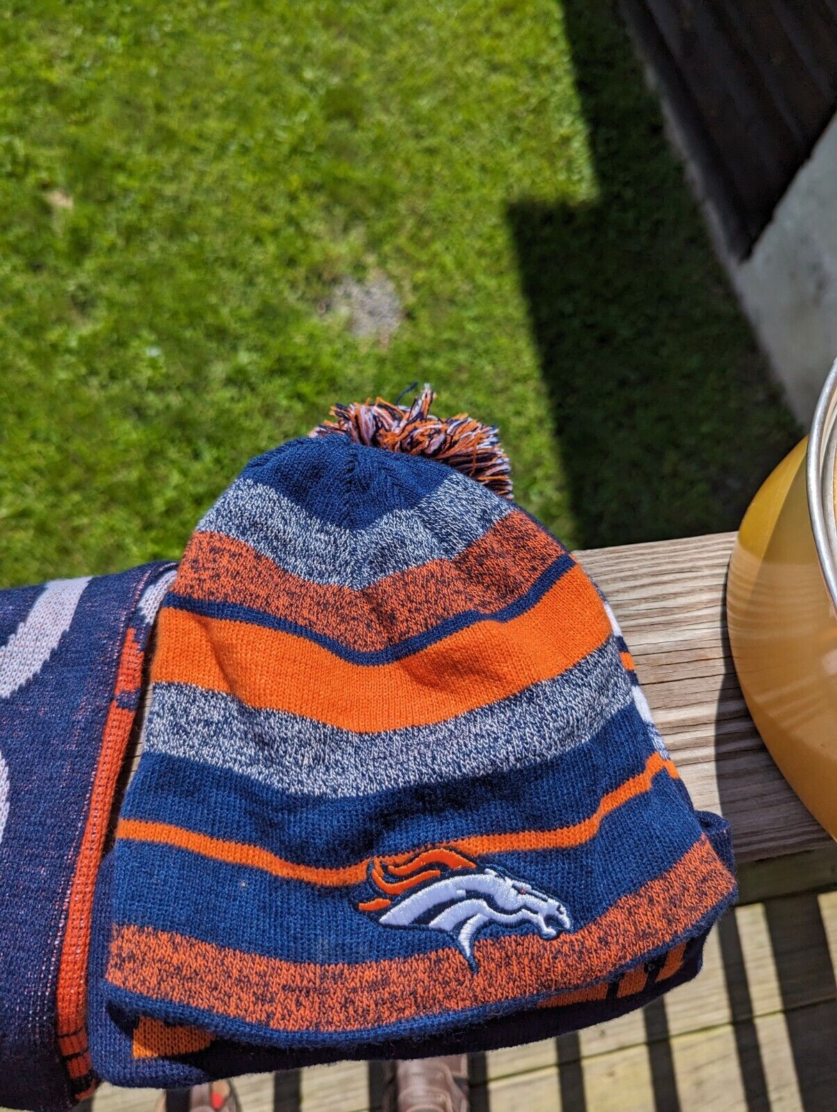 Denver Broncos NFL Fans Two Hats And A Scarf