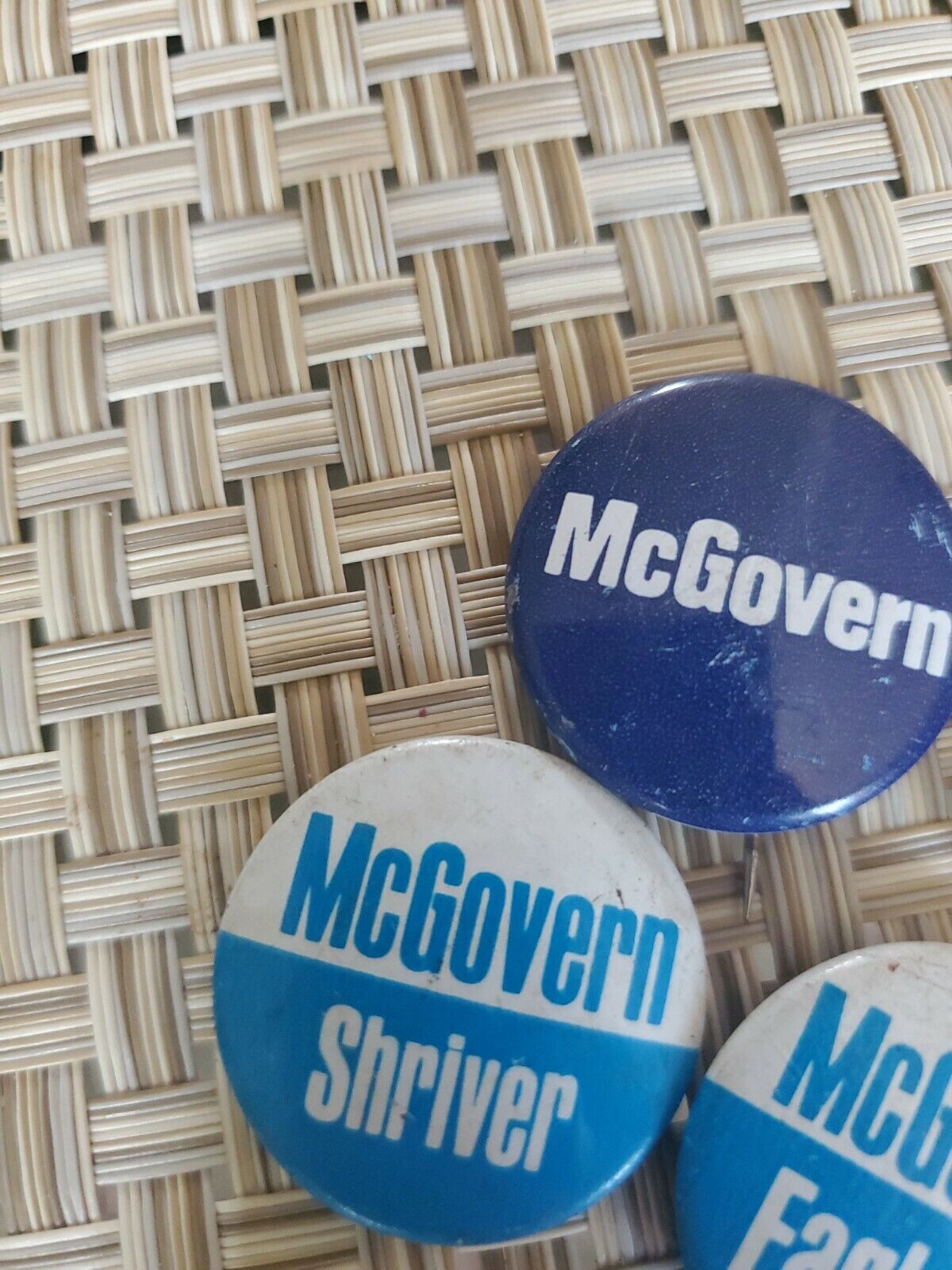 Four McGovern Elections Buttons