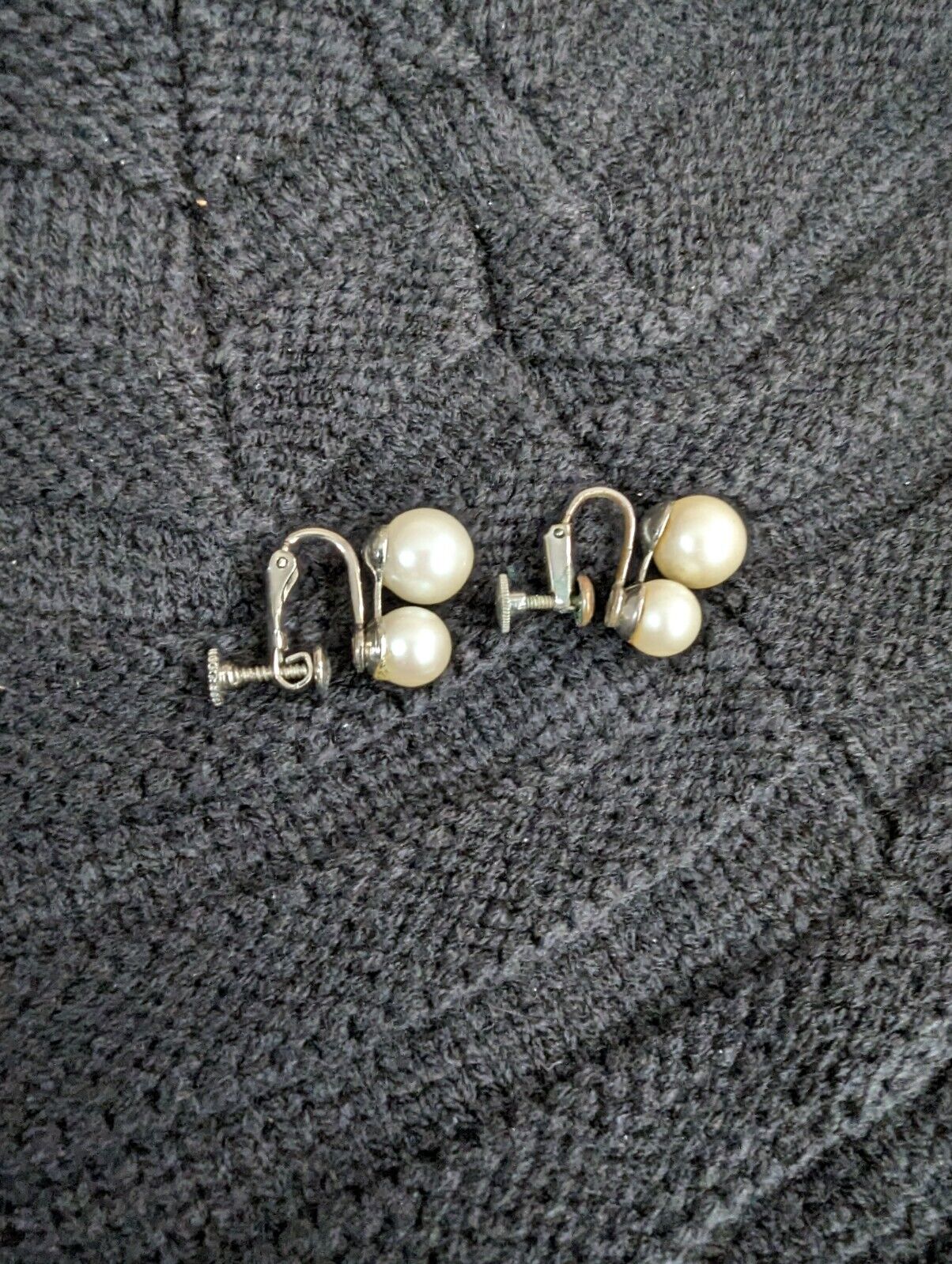 Vintage Faux Pearl Earrings