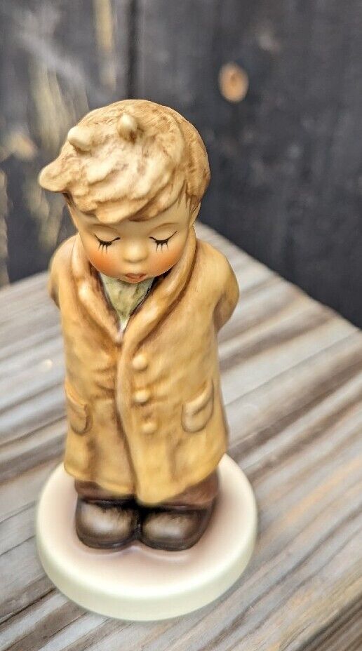 Goebel Hummel Figurine TMK8 #845 Too Shy To Sing - MIB - COA - 4" tall.