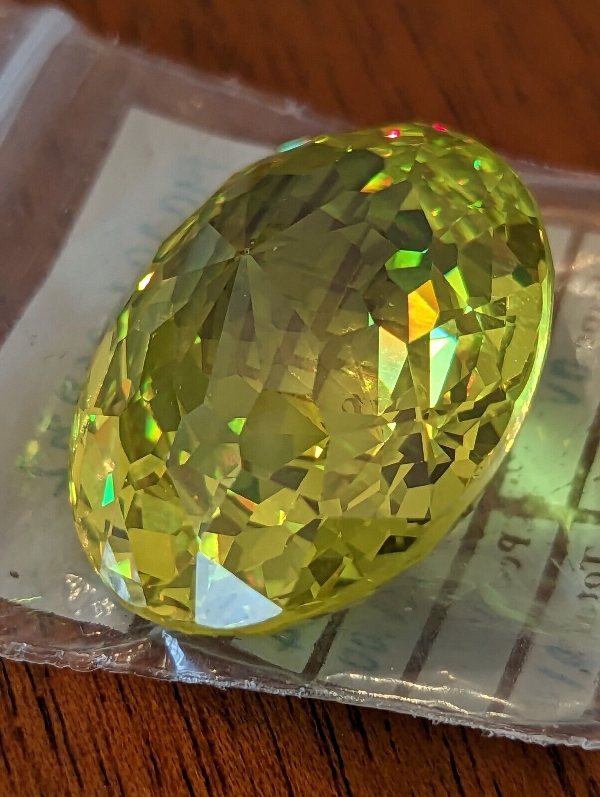 Lab Created Peridot Gem Green Oval Shaped Faceted 171 Cts loose gem