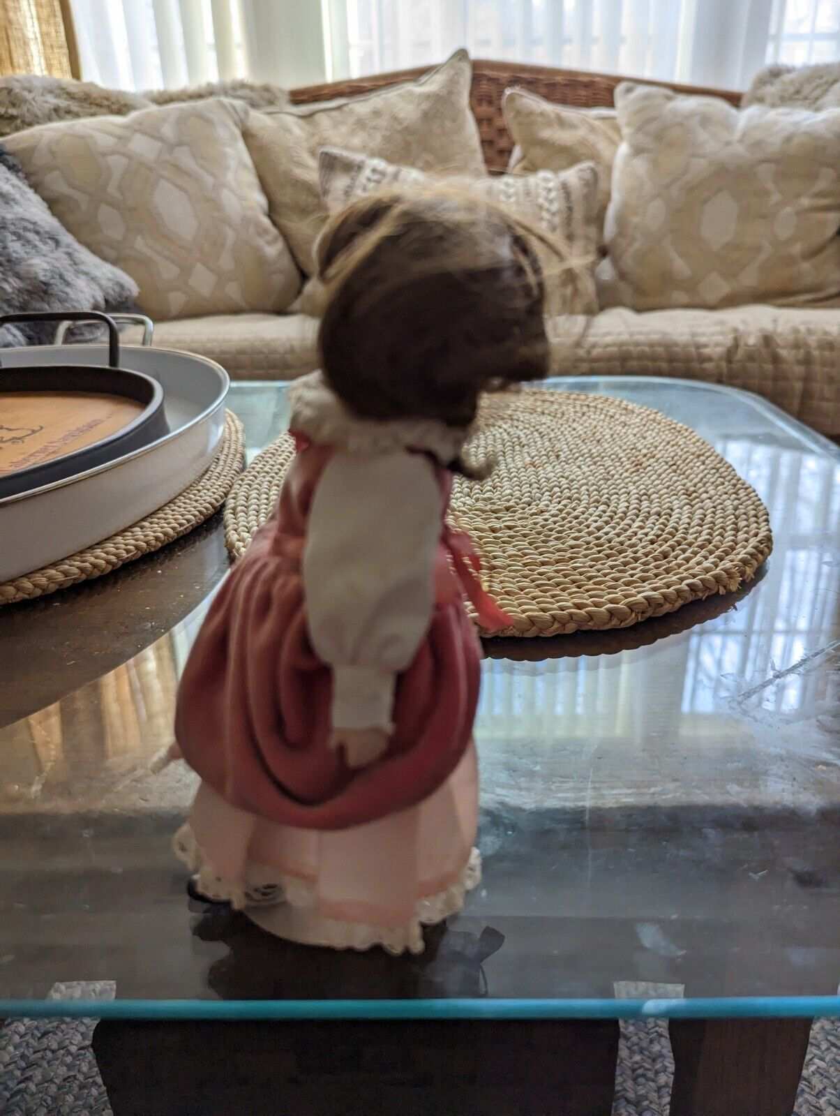 Vintage Gorham 8" Porcelain Doll with Stand