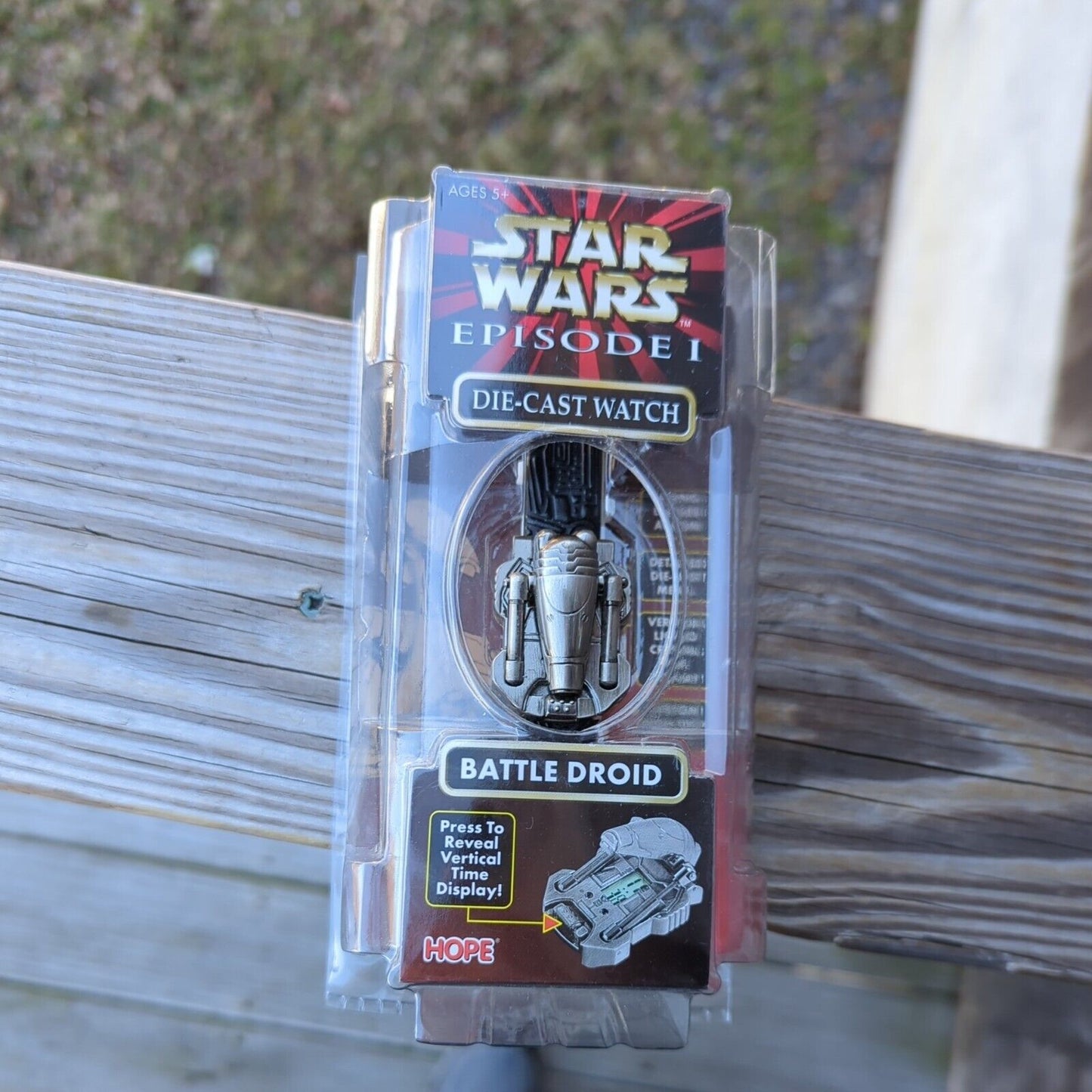 NEW Star Wars Episode 1 Die-Cast Watch Battle Droid #42673 NOS 1999 Hope 522