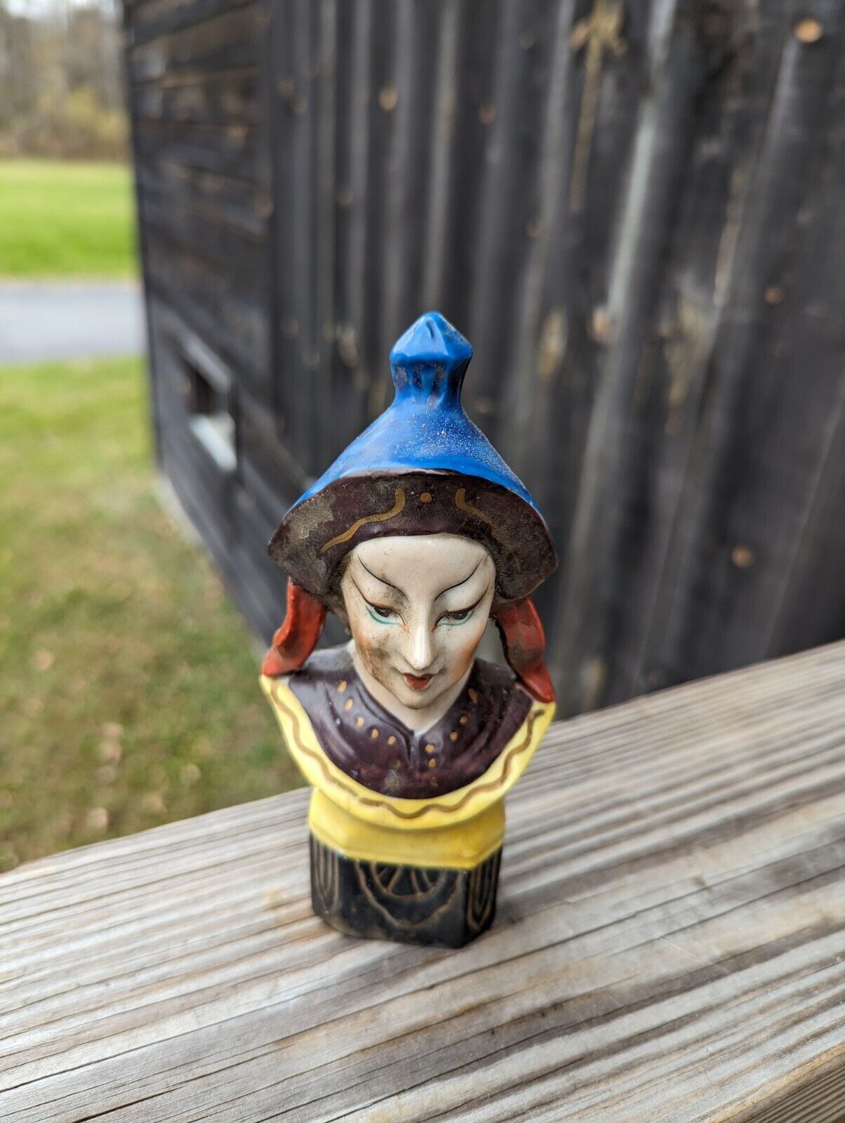 Unusually Rare Occupied Japan Porcelain Ceramic Figurine Head