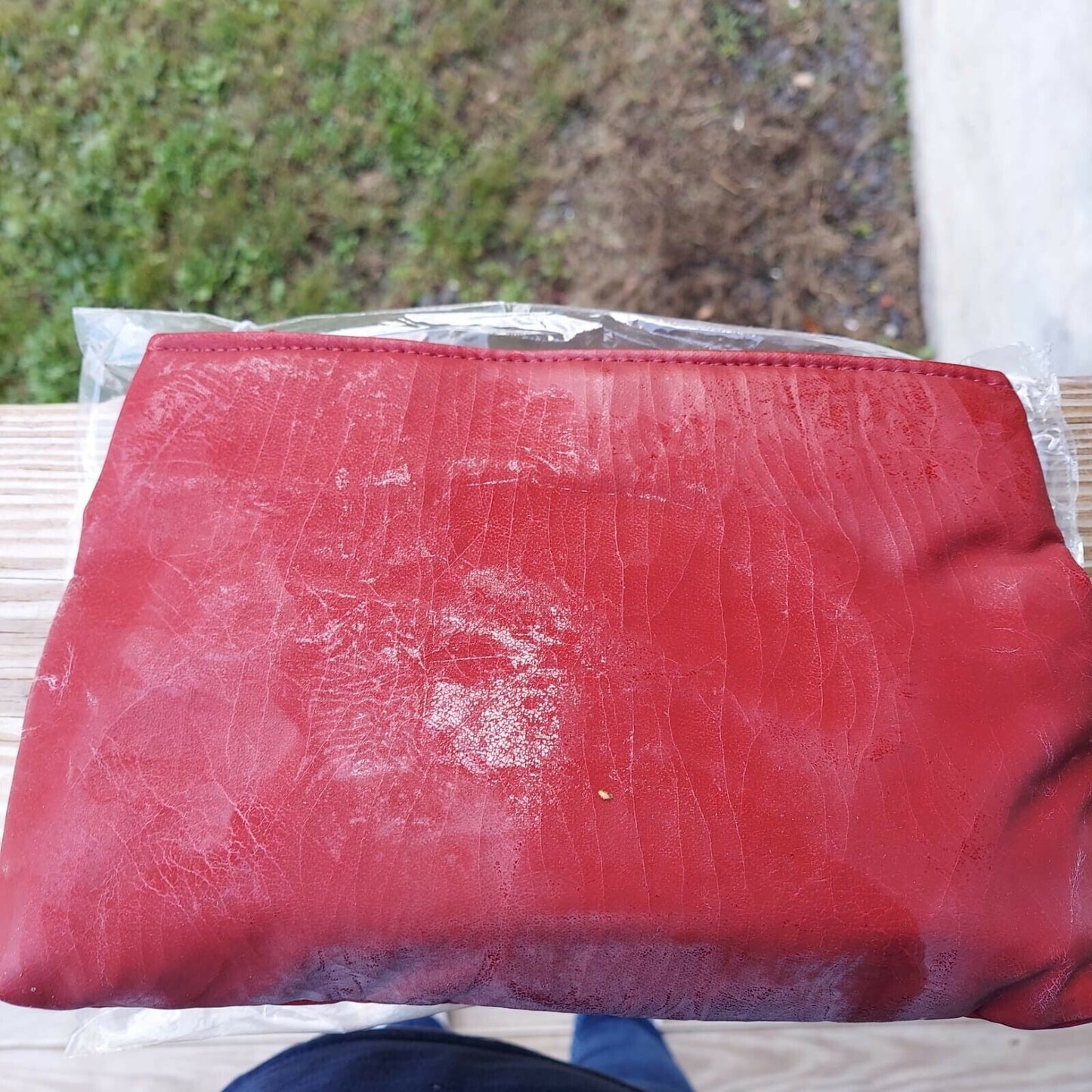 Vintage BagBazaar Cluchez Red Clutch Bag