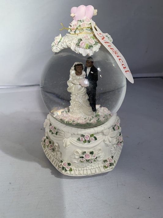 Berkeley Designs Endless Love Wedding Musical Snow Globe