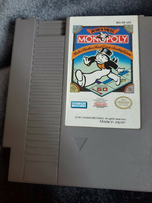 Monopoly (Nintendo Entertainment System, 1991) tested works. Made in Japan