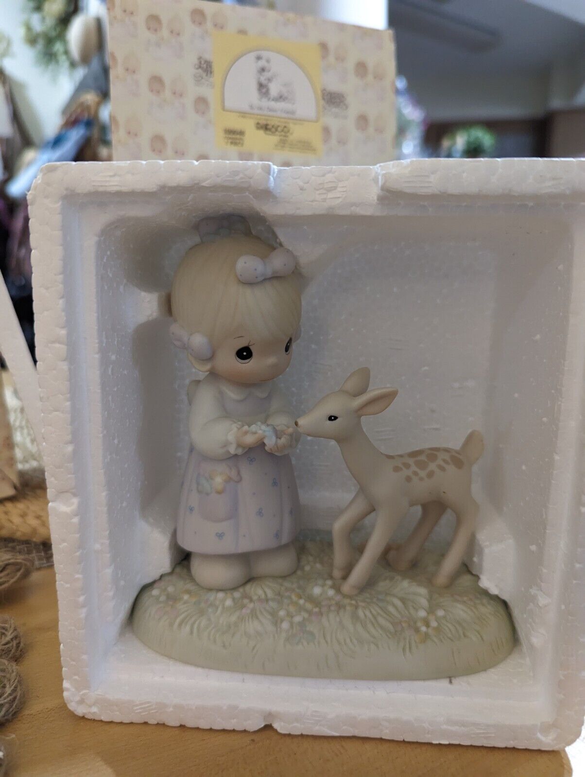 Precious Moments "To My Deer Friend" 1986 Figurine Girl Love Tender 100048 NIB