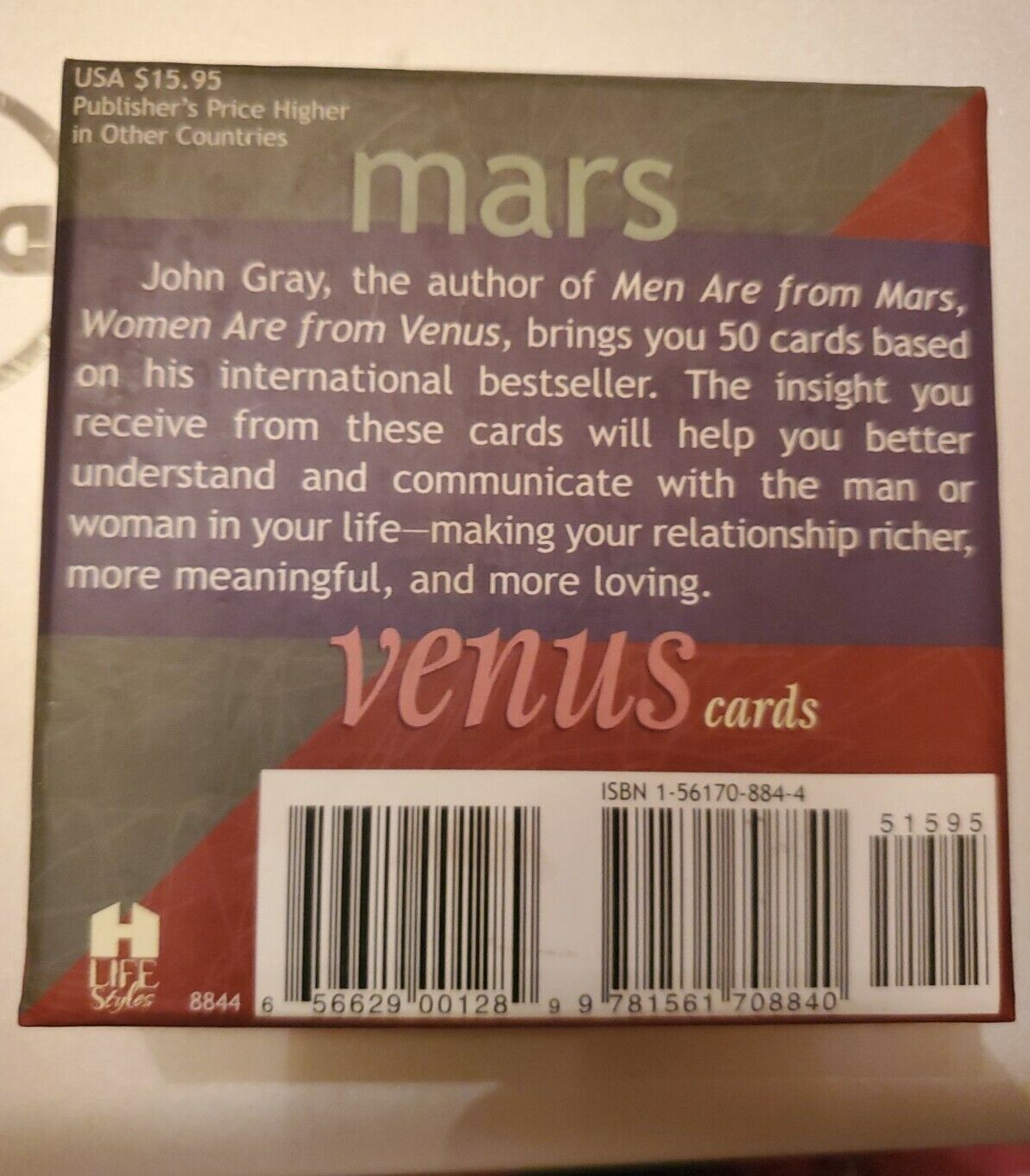 Mars Venus Cards by John Gray (2001, UK-Trade Paper)