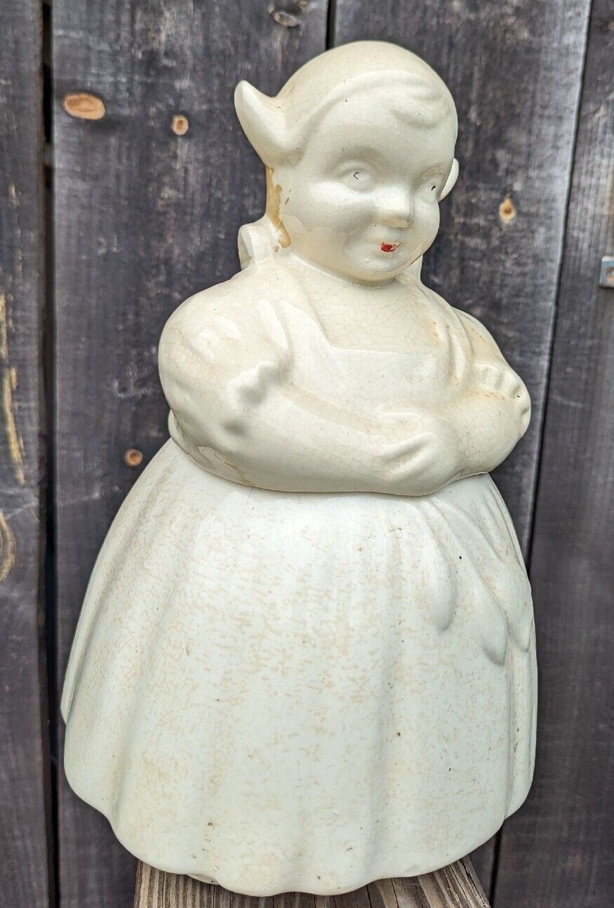 Antique Dutch Girl Cookie Jar