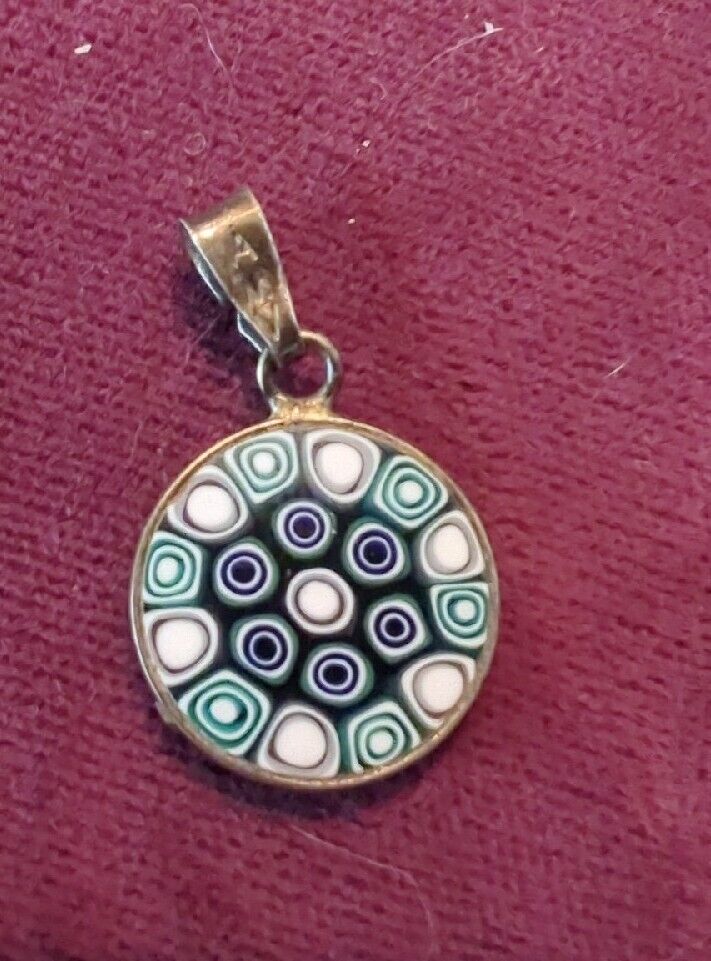 Mosaic Eye Sterling 925 Pendant Pendant