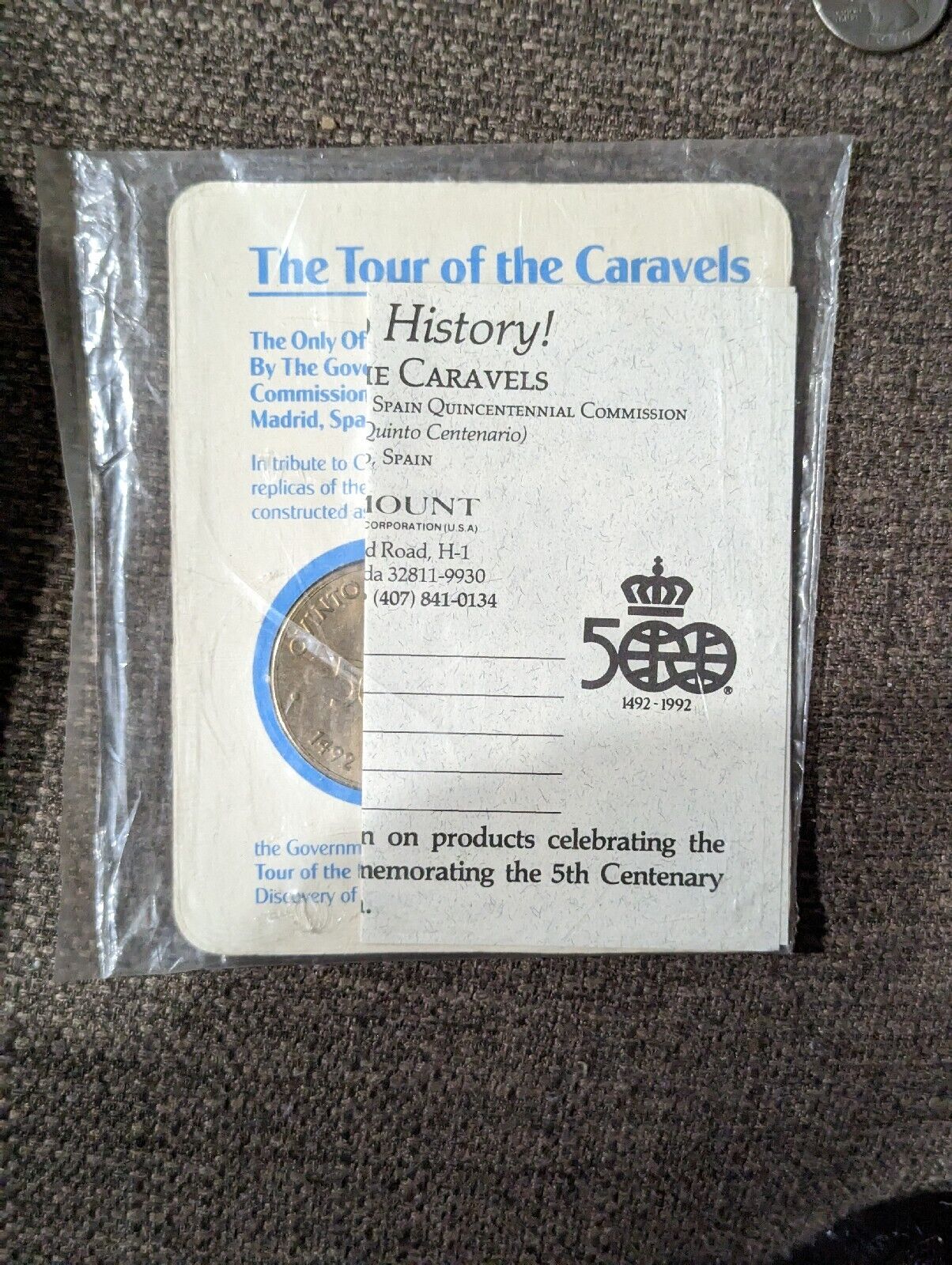 1992 Spain 500th Anniv Discovery of the Americas Celebrate the Tour of Caravels