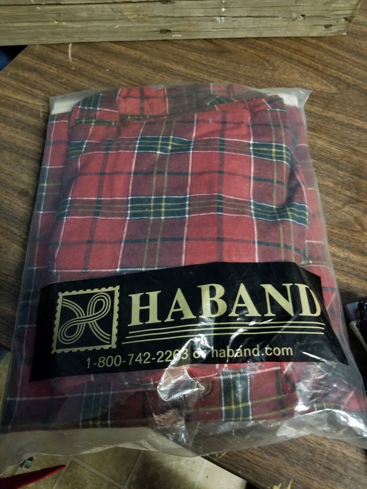 Haband, Classic Checkered Red PJs, Size 12, XL