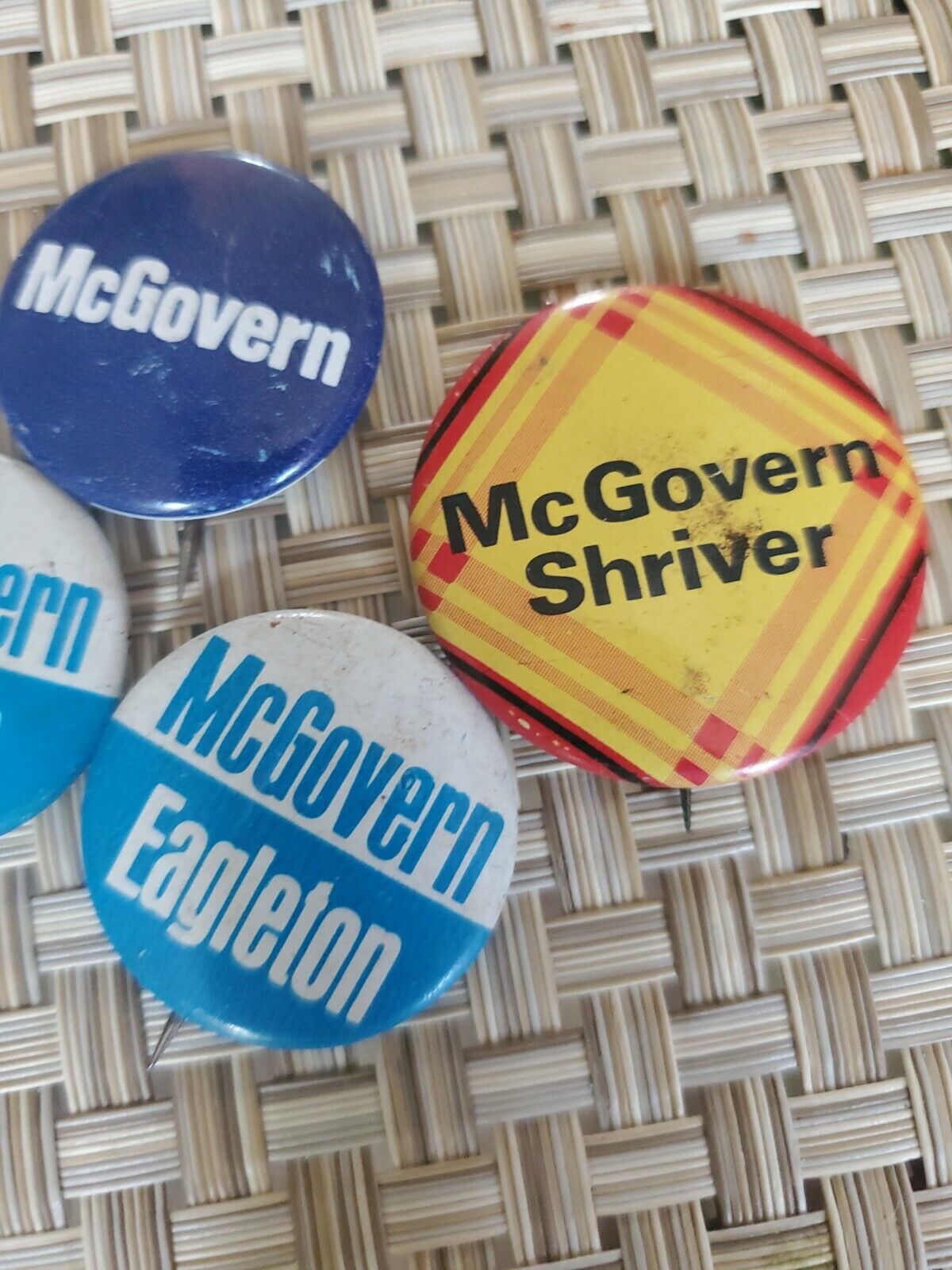 Four McGovern Elections Buttons