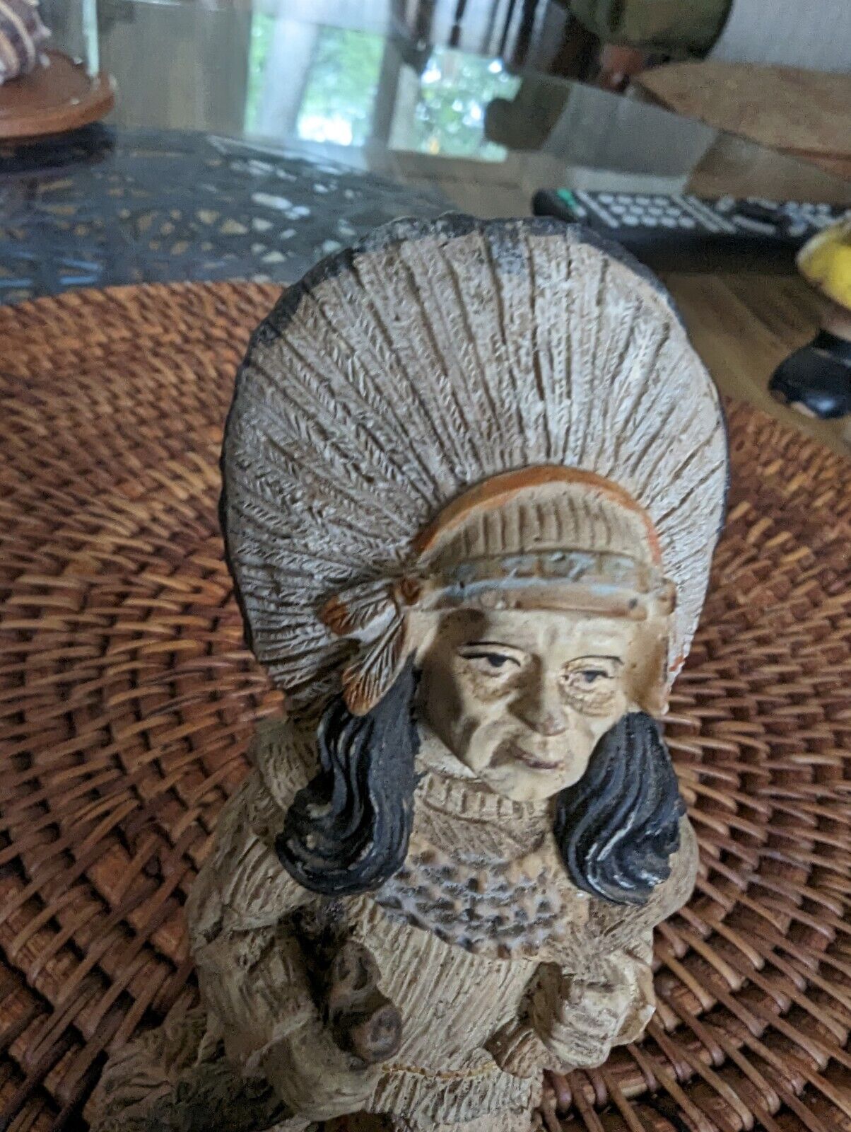 Vintage Small 4" Native American Elder Figurine