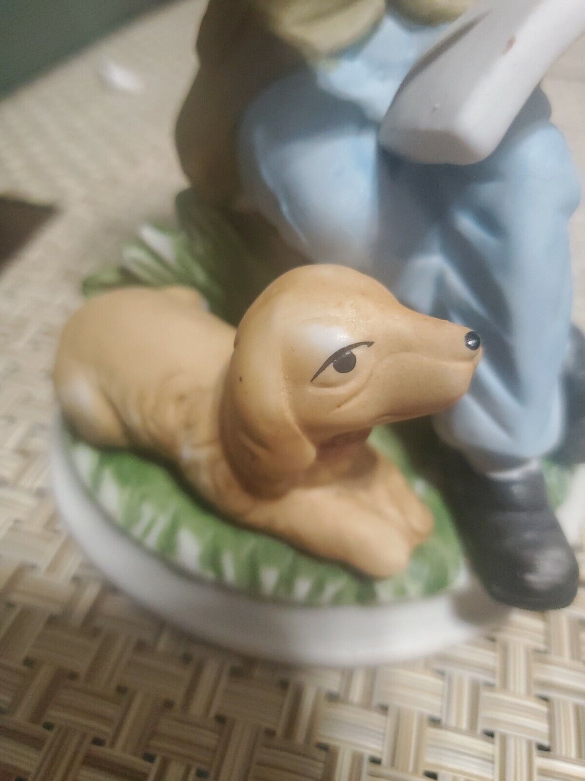 Student With Dog Figurine