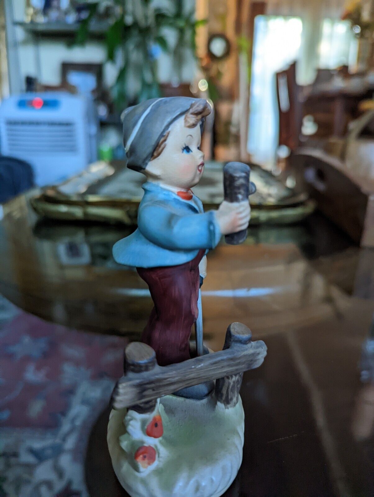 Vintage Anrat Erich Stauffer Farm Chores Boy Figurine