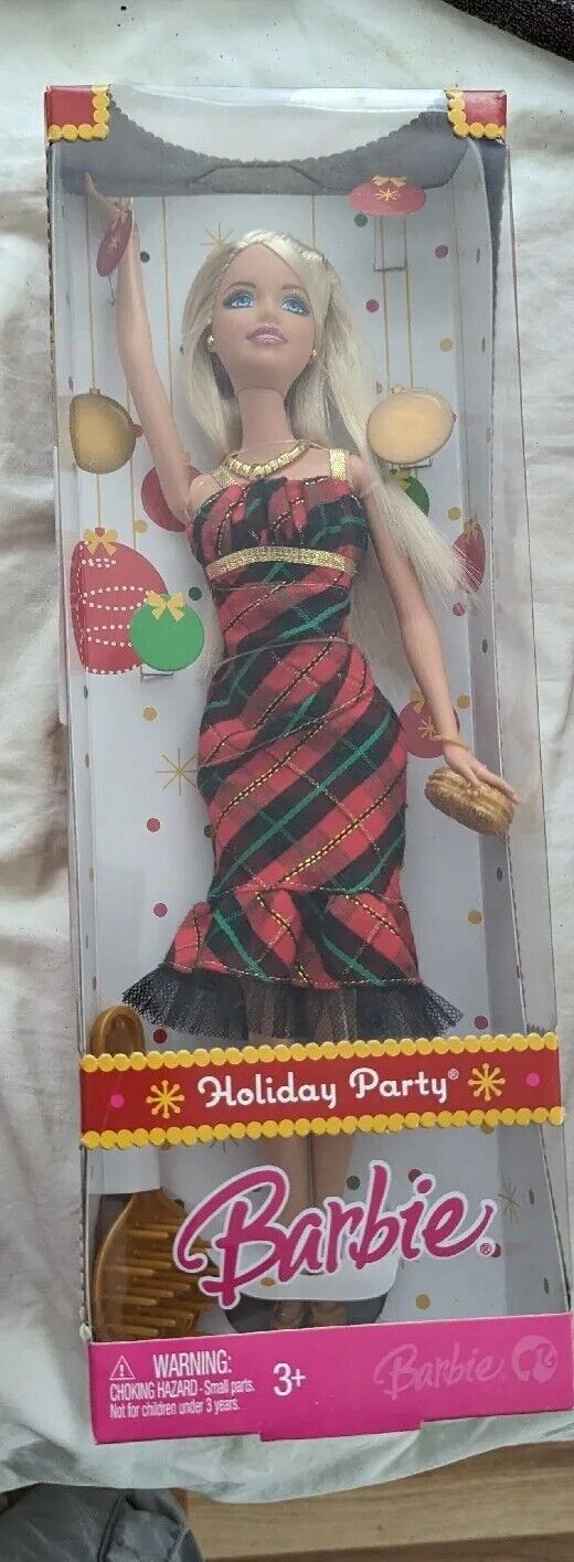 Barbie Christmas Holiday Doll 2008 Party Dress and Purse. NRFB