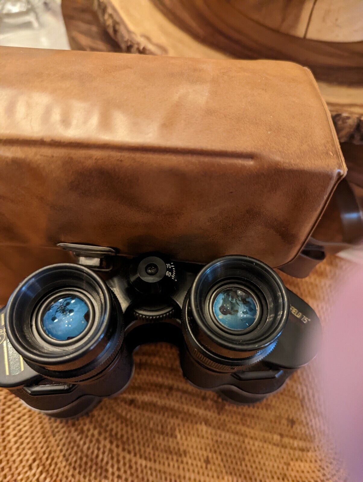 Vintage Sensi 7x35 Fully Coated Capped Binoculars With Case