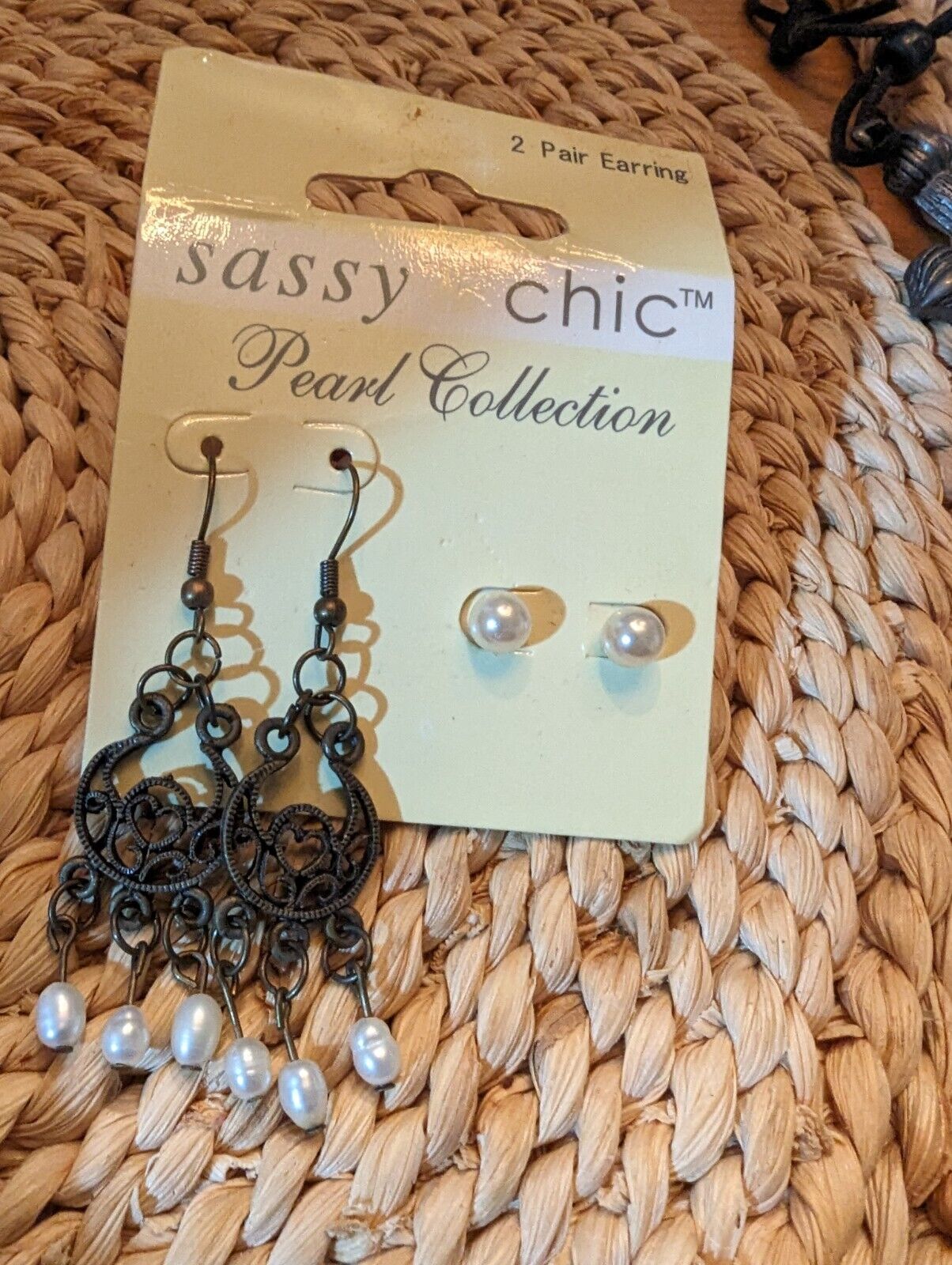 Sassy & Chic Pearl Collection 2 Pairs Of Earrings