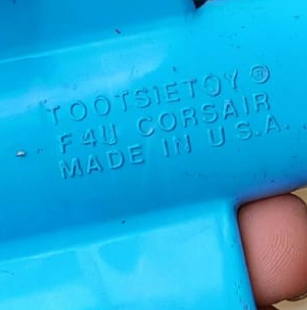 Tootsietoy F4U Crossair Plane Made In USA